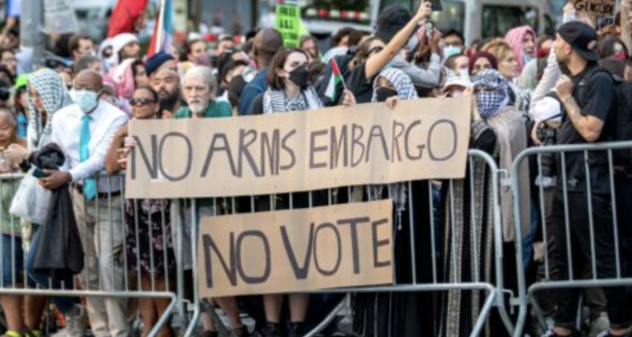 Brutal Cops Attack Anti-Genocide Protesters Outside Kid-Killer Kamala Rally